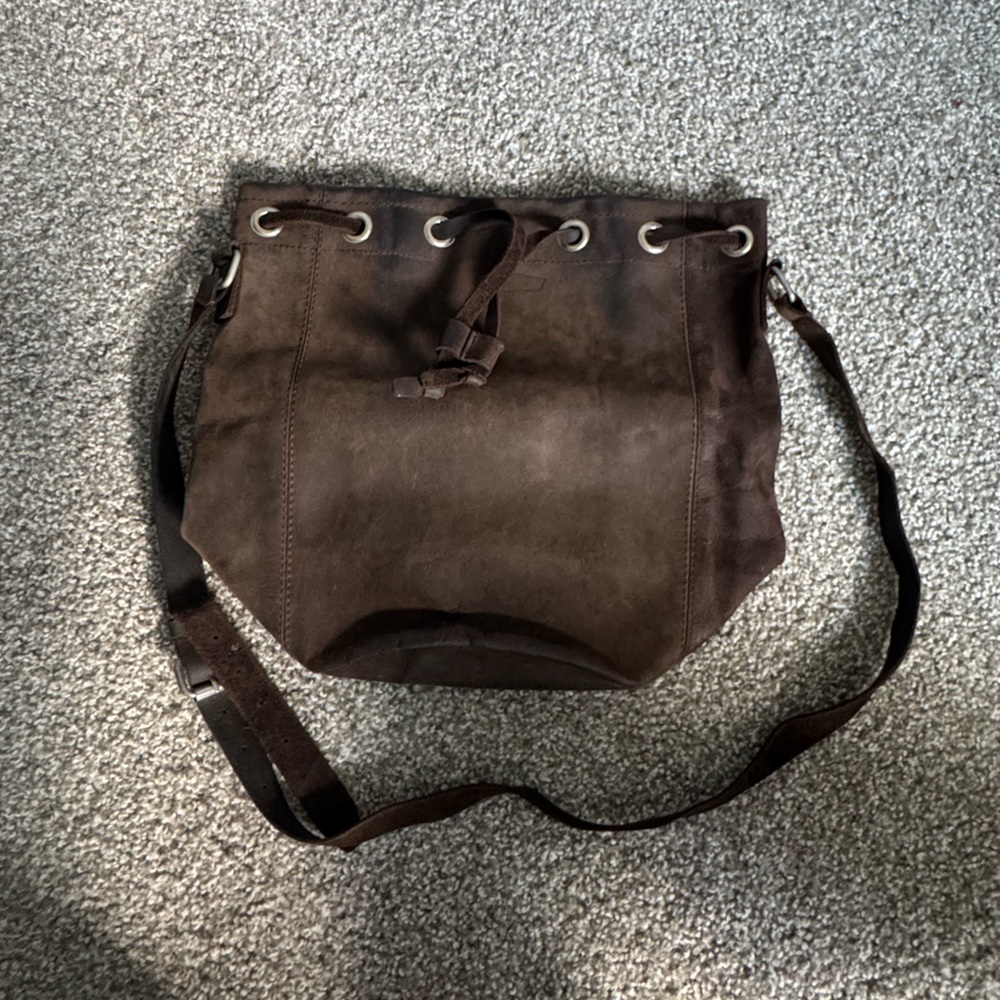 Real Leather Bucket Bag